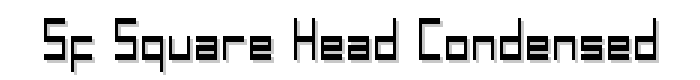 SF Square Head Condensed font